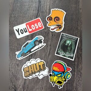 New | (6) Sticker Bundle